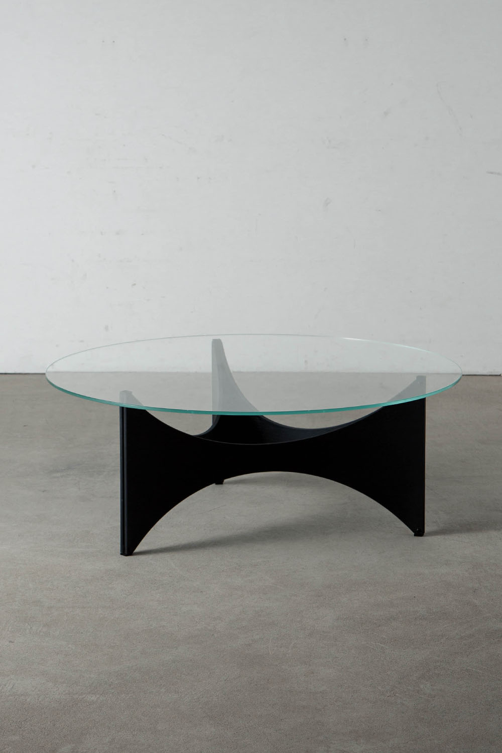 TZ 75 Coffee Table by Werner Blaser for Pastoe in Glass and Beech , Oak