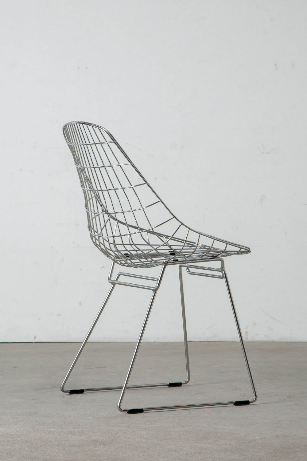 SM05 Wire Dining Chair by Cees Braakman for Pastoe in Steel , Chrome
