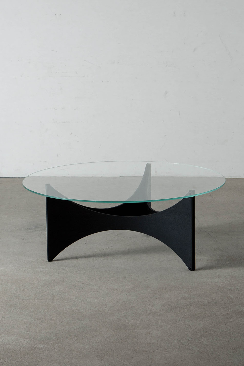 TZ 75 Coffee Table by Werner Blaser for Pastoe in Glass and Beech , Oak