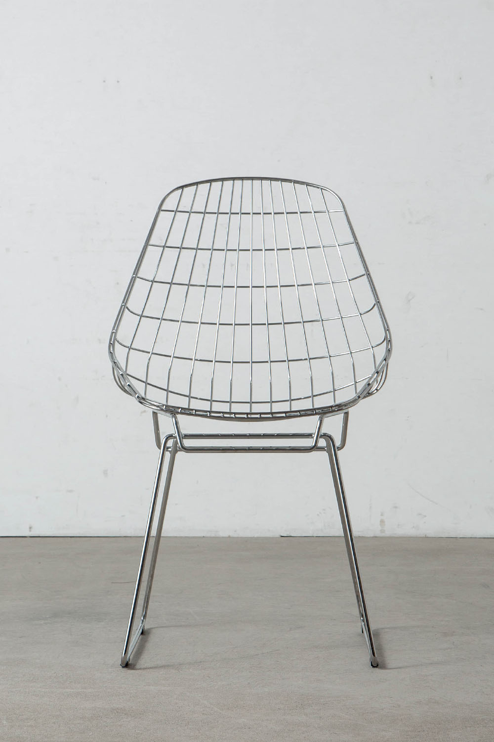 SM05 Wire Dining Chair by Cees Braakman for Pastoe in Steel , Chrome