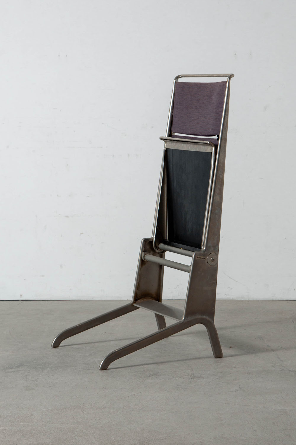 Folding Chair by Jean Prouvé for TECTA in Steel and Fabric