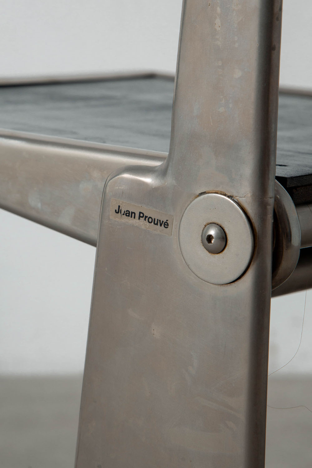Folding Chair by Jean Prouvé for TECTA in Steel and Fabric