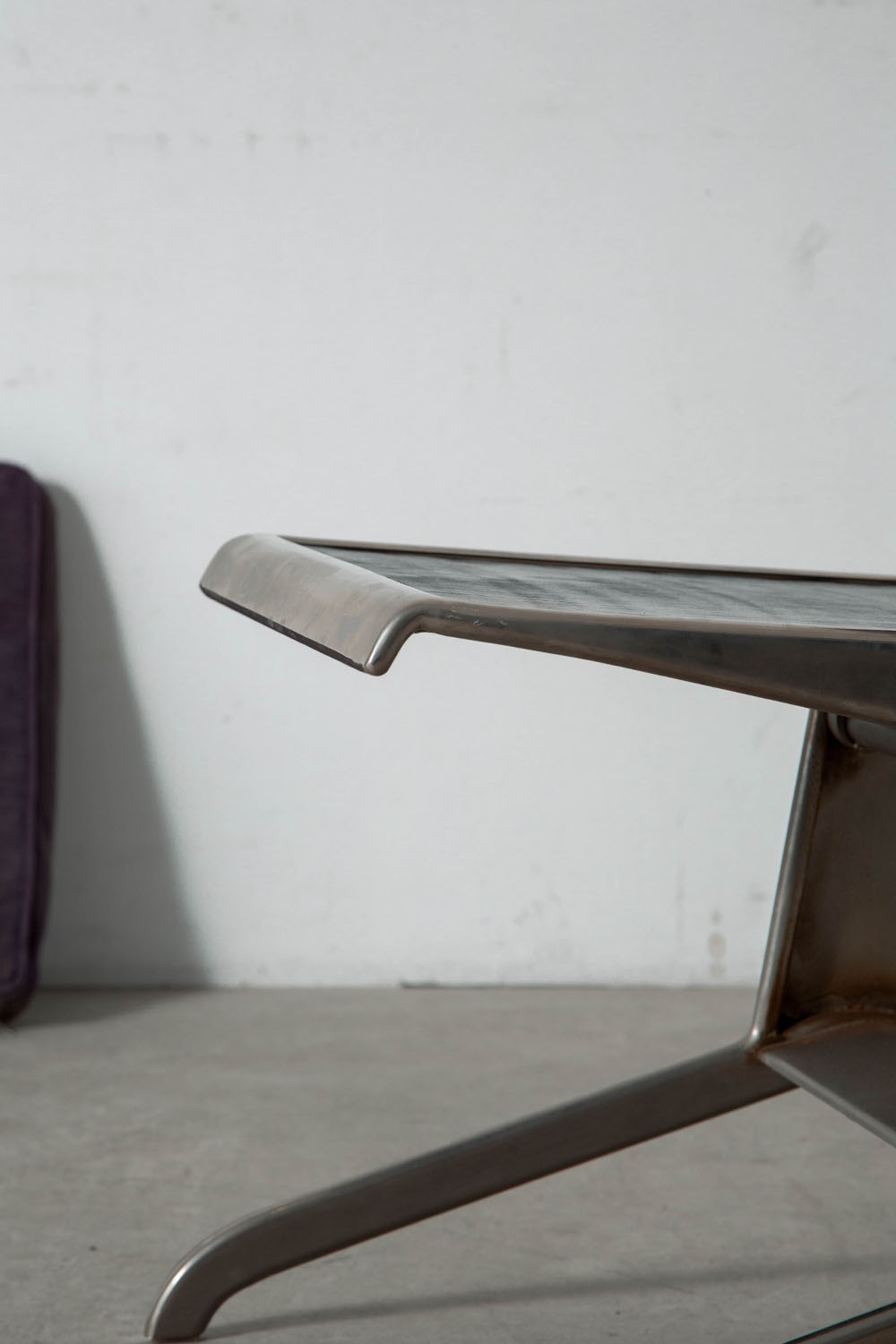Folding Chair by Jean Prouvé for TECTA in Steel and Fabric