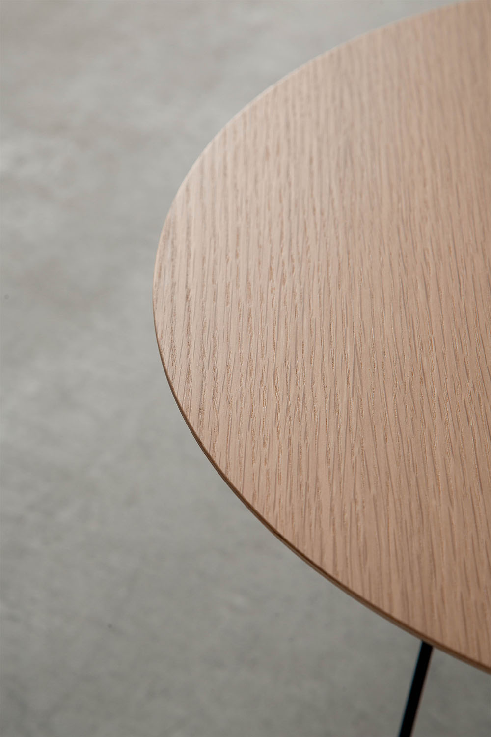 IJhorst Side Tables Medium by Constant Nieuwenhuys for Pastoe in Metal and Fenix Black , Oak