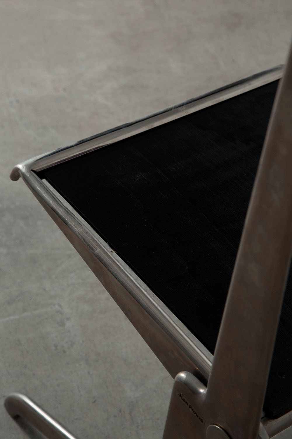 Folding Chair by Jean Prouvé for TECTA in Steel and Fabric