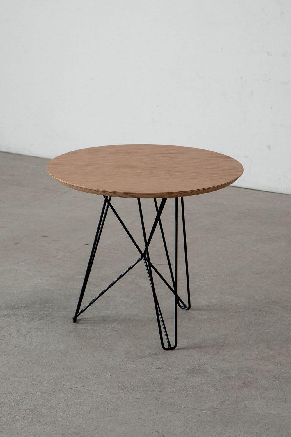 IJhorst Side Tables Medium by Constant Nieuwenhuys for Pastoe in Metal and Fenix Black , Oak