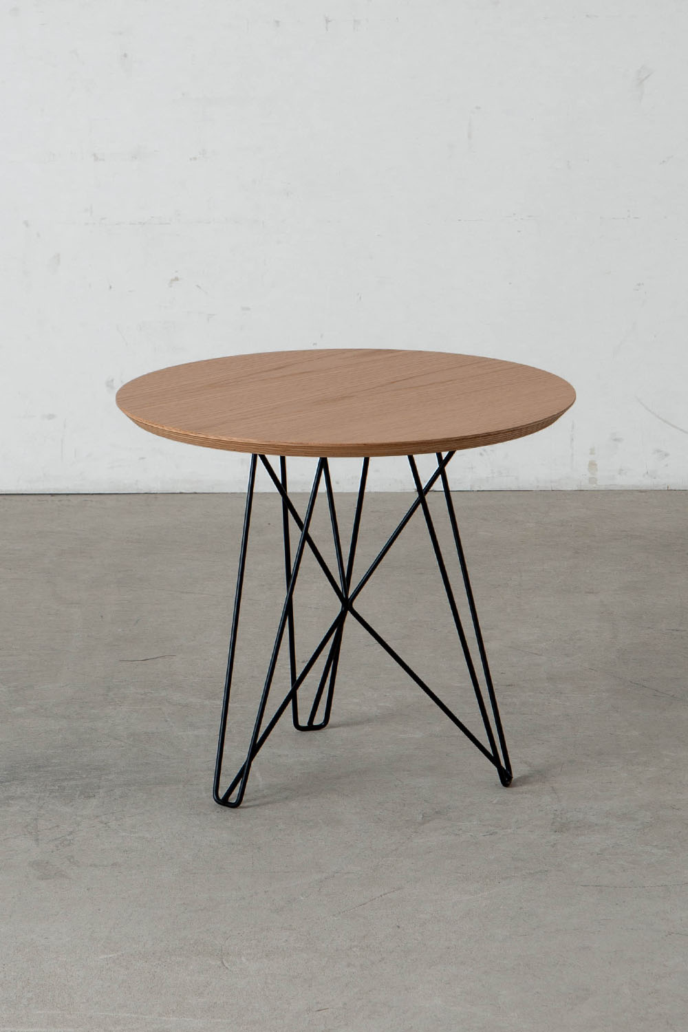 IJhorst Side Tables Medium by Constant Nieuwenhuys for Pastoe in Metal and Fenix Black , Oak