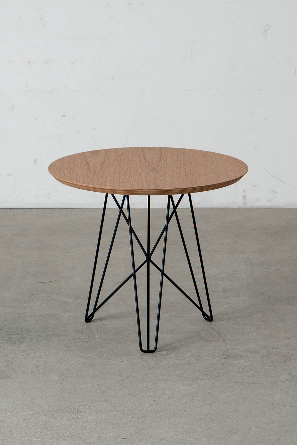 IJhorst Side Tables Medium by Constant Nieuwenhuys for Pastoe in Metal and Fenix Black , Oak