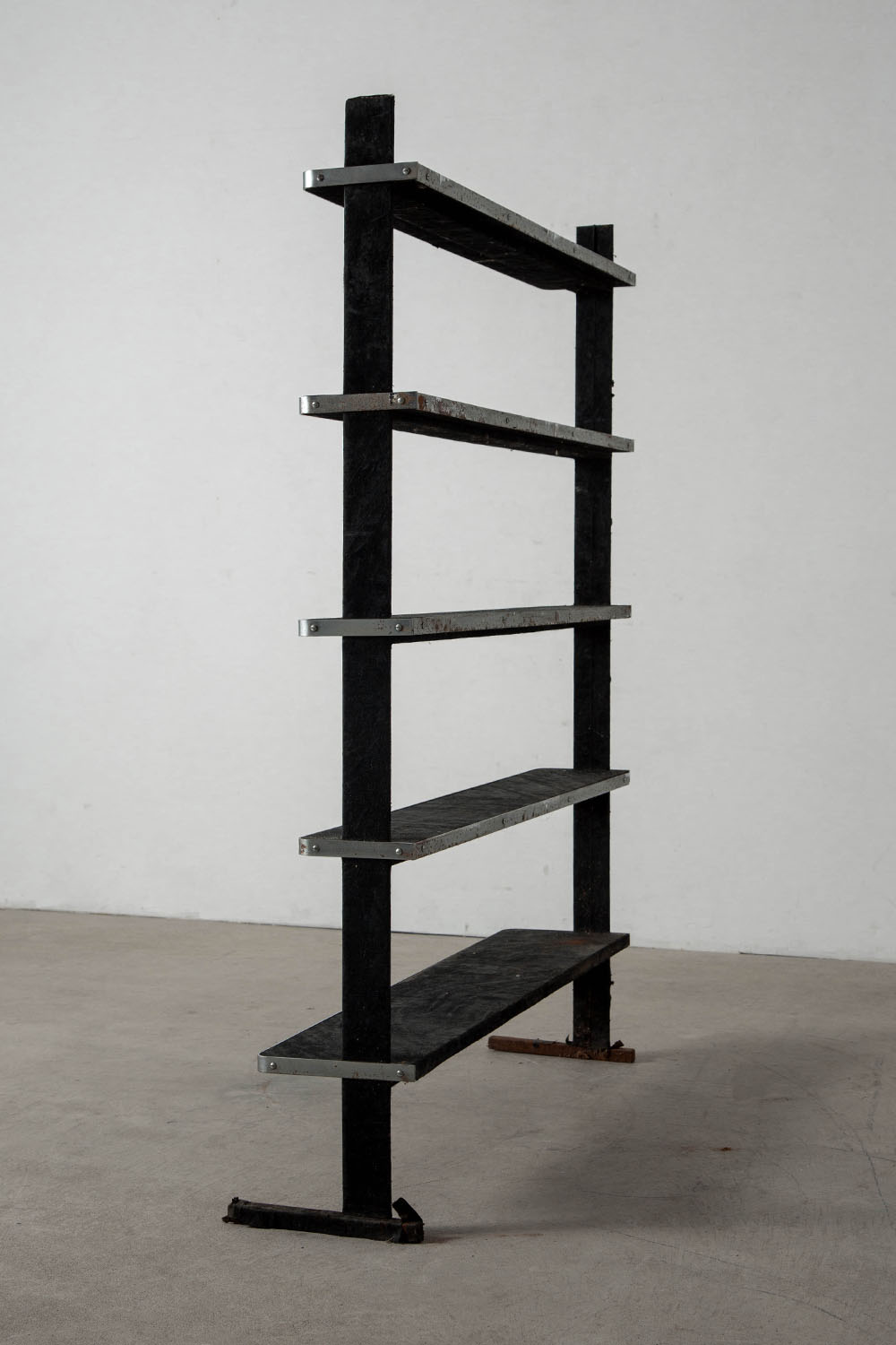 Industrial Shelf in Steel and Wood