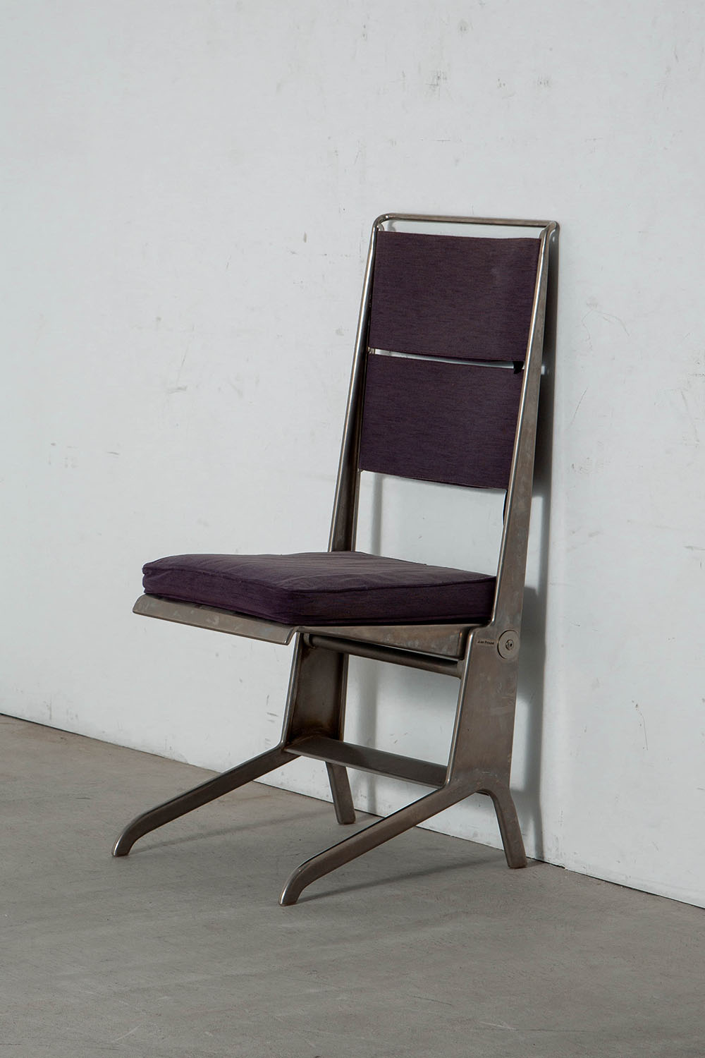 Folding Chair by Jean Prouvé for TECTA in Steel and Fabric