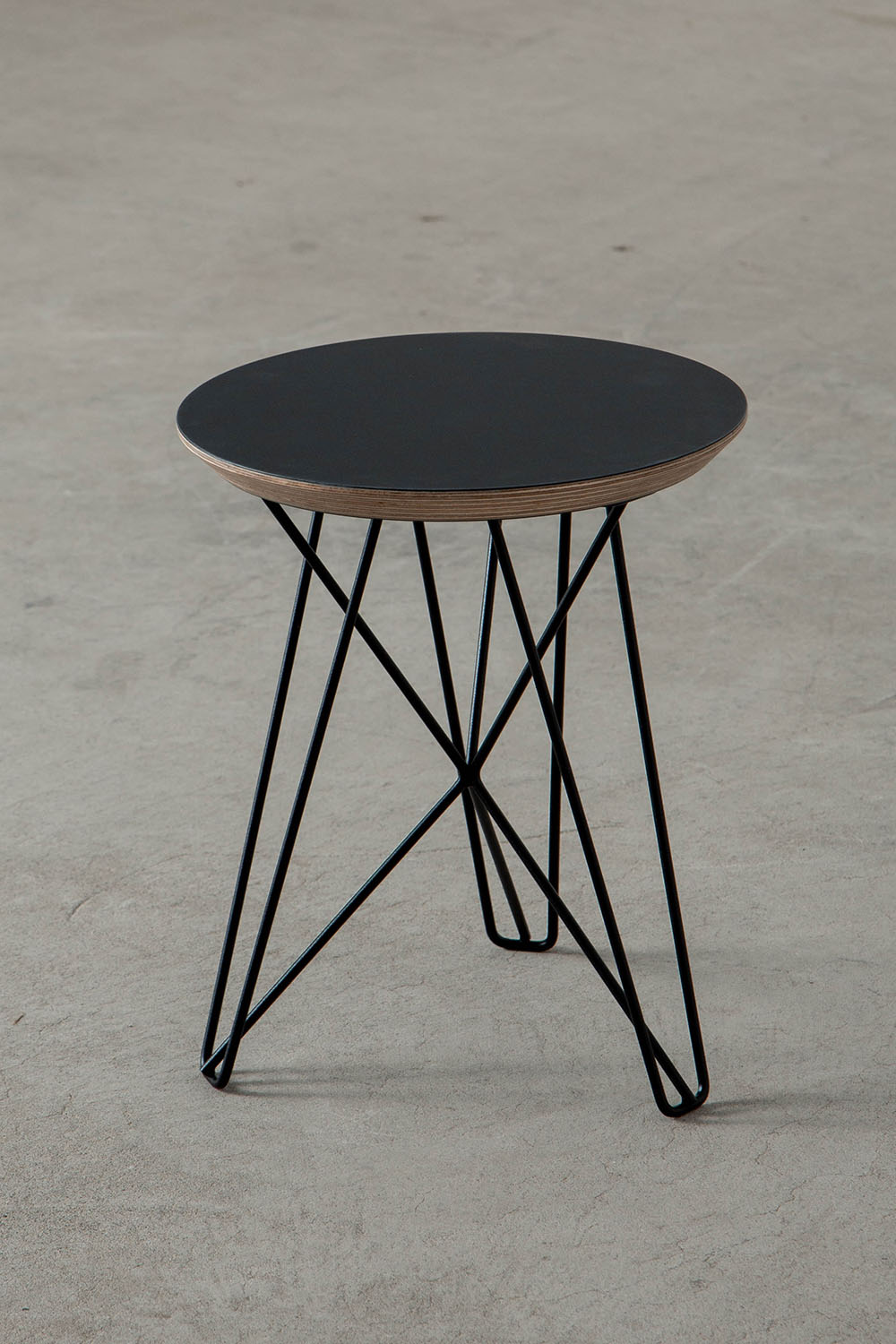 IJhorst Side Tables Small by Constant Nieuwenhuys for Pastoe in Metal and Fenix Black , Oak , Walnut