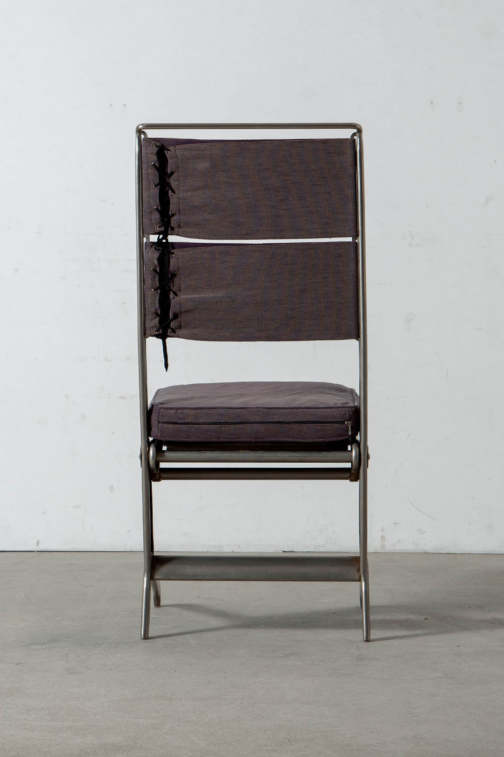 Folding Chair by Jean Prouvé for TECTA in Steel and Fabric