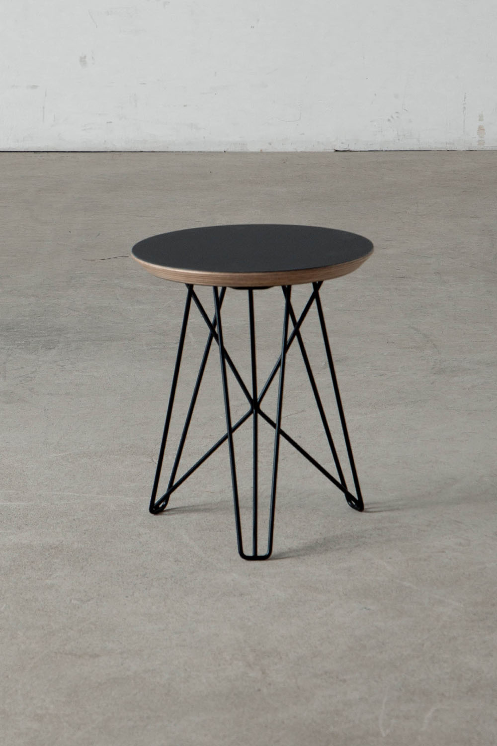 IJhorst Side Tables Small by Constant Nieuwenhuys for Pastoe in Metal and Fenix Black , Oak , Walnut