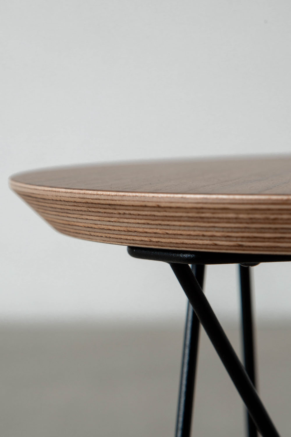 IJhorst Side Tables Small by Constant Nieuwenhuys for Pastoe in Metal and Fenix Black , Oak , Walnut