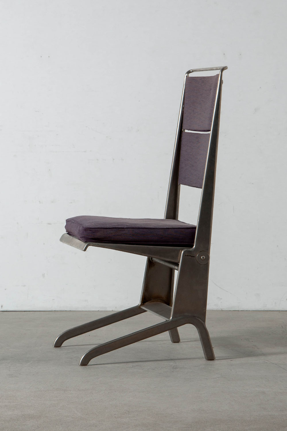 Folding Chair by Jean Prouvé for TECTA in Steel and Fabric