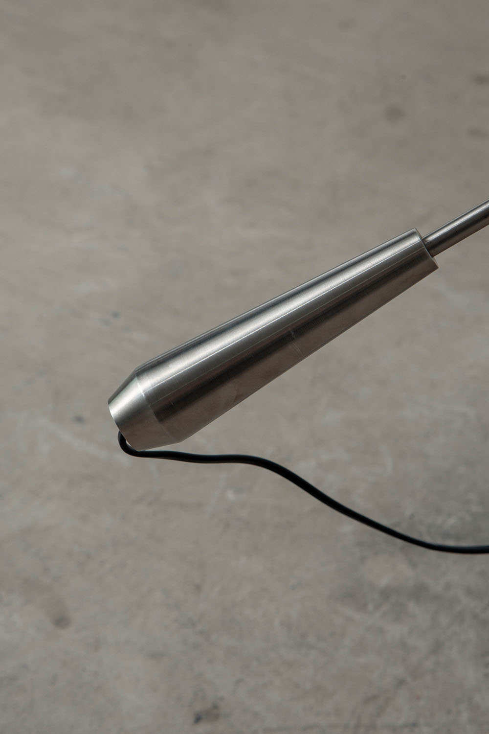 Magneto Floor Lamp by Henk Fillekes for Pastoe in Aluminum
