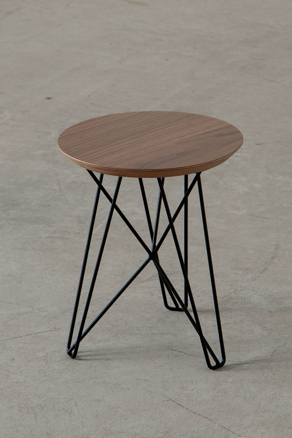 IJhorst Side Tables Small by Constant Nieuwenhuys for Pastoe in Metal and Fenix Black , Oak , Walnut