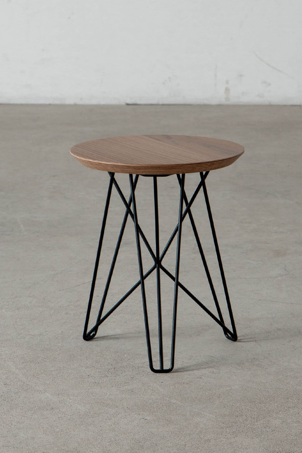 IJhorst Side Tables Small by Constant Nieuwenhuys for Pastoe in Metal and Fenix Black , Oak , Walnut