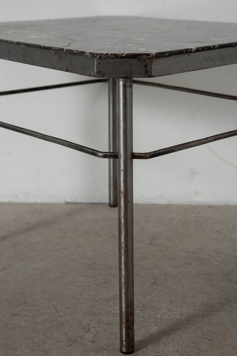 Coffee Table in Marble and Steel