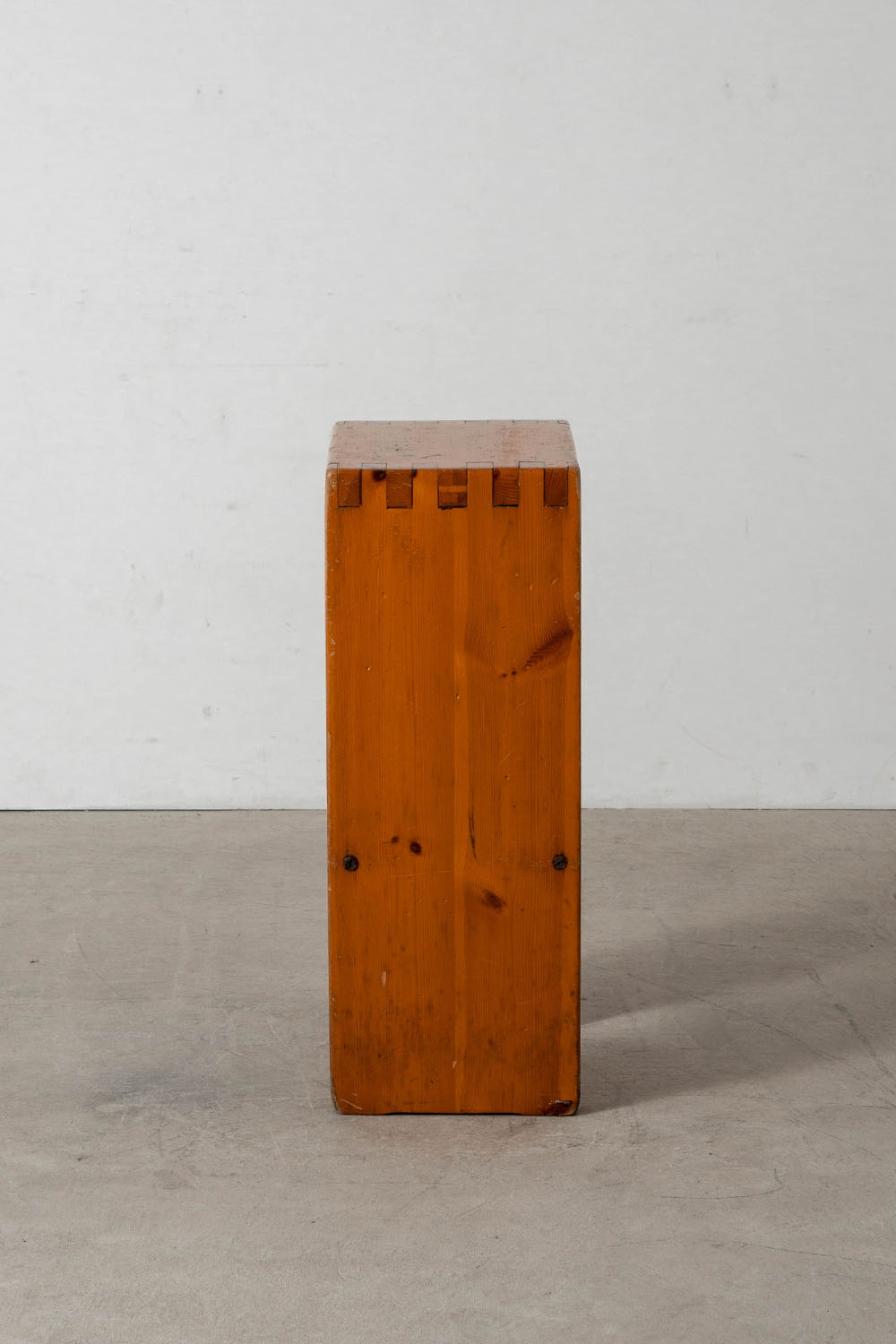 High Stool in Wood and Steel