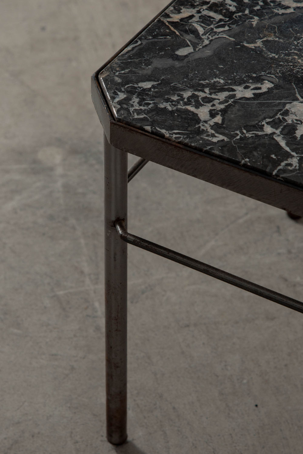 Coffee Table in Marble and Steel