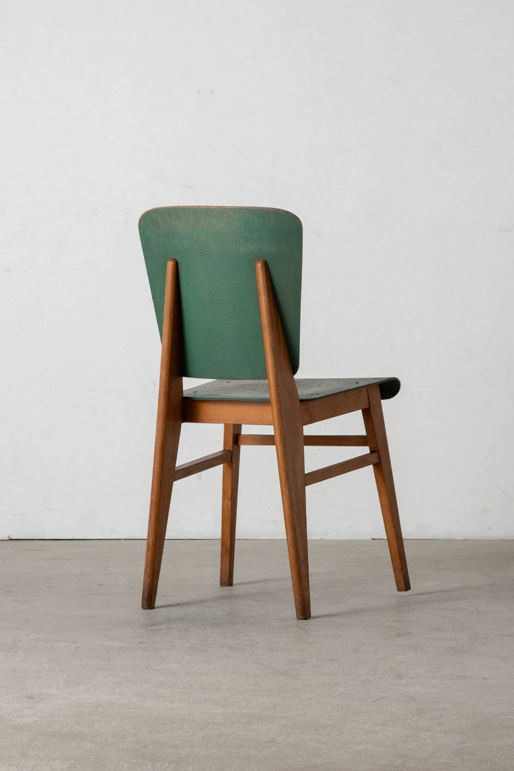 Jean Prouvé Style Dining Chair for Vauconsant in Wood