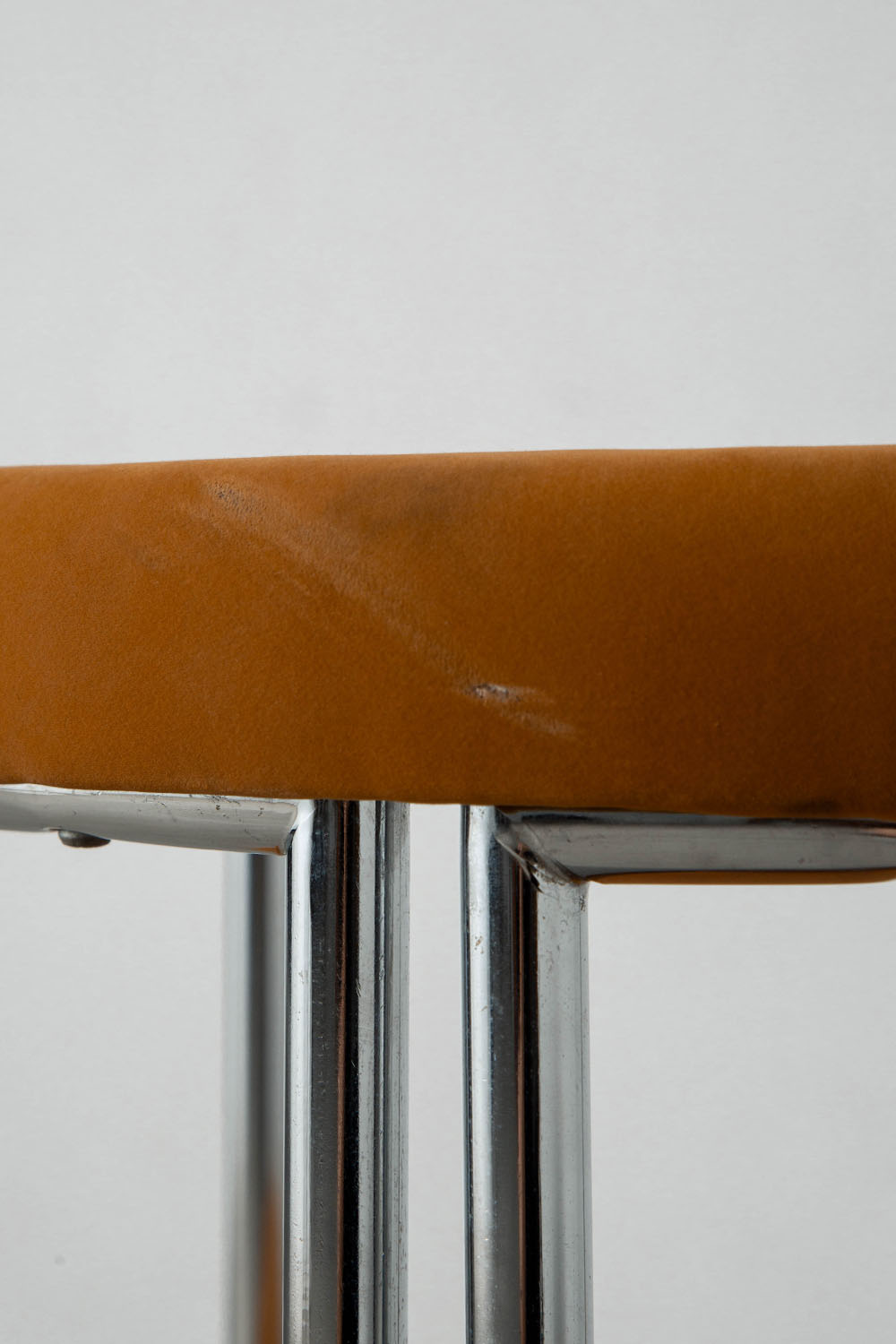 Dining Chair by Arredo Paderno in Chrome and Fabric