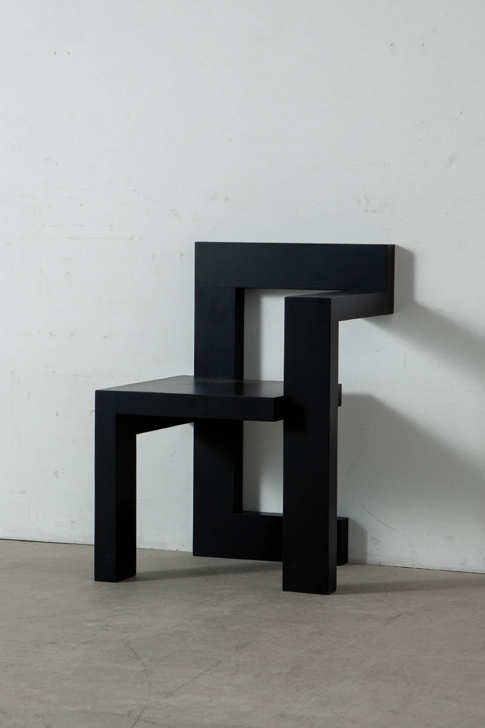 Steltman Chair by Gerrit Thomas Rietveld for Pastoe in Black