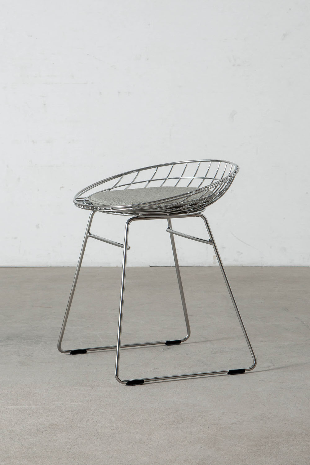 KM05 Wire Stool by Cees Braakman for Pastoe in Steel , Chrome