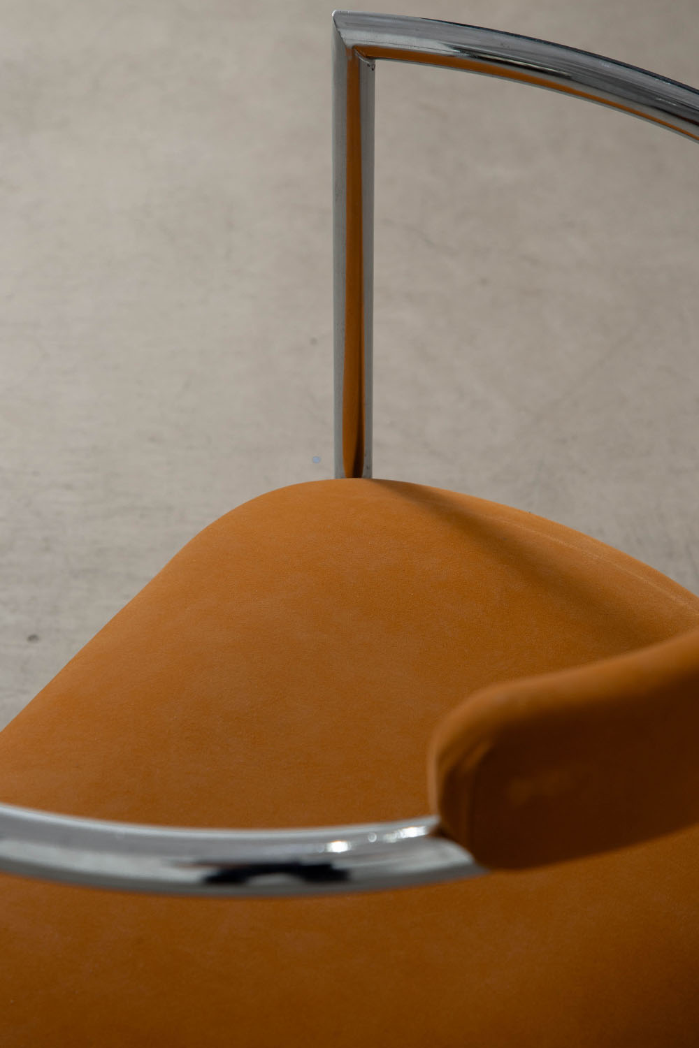 Dining Chair by Arredo Paderno in Chrome and Fabric