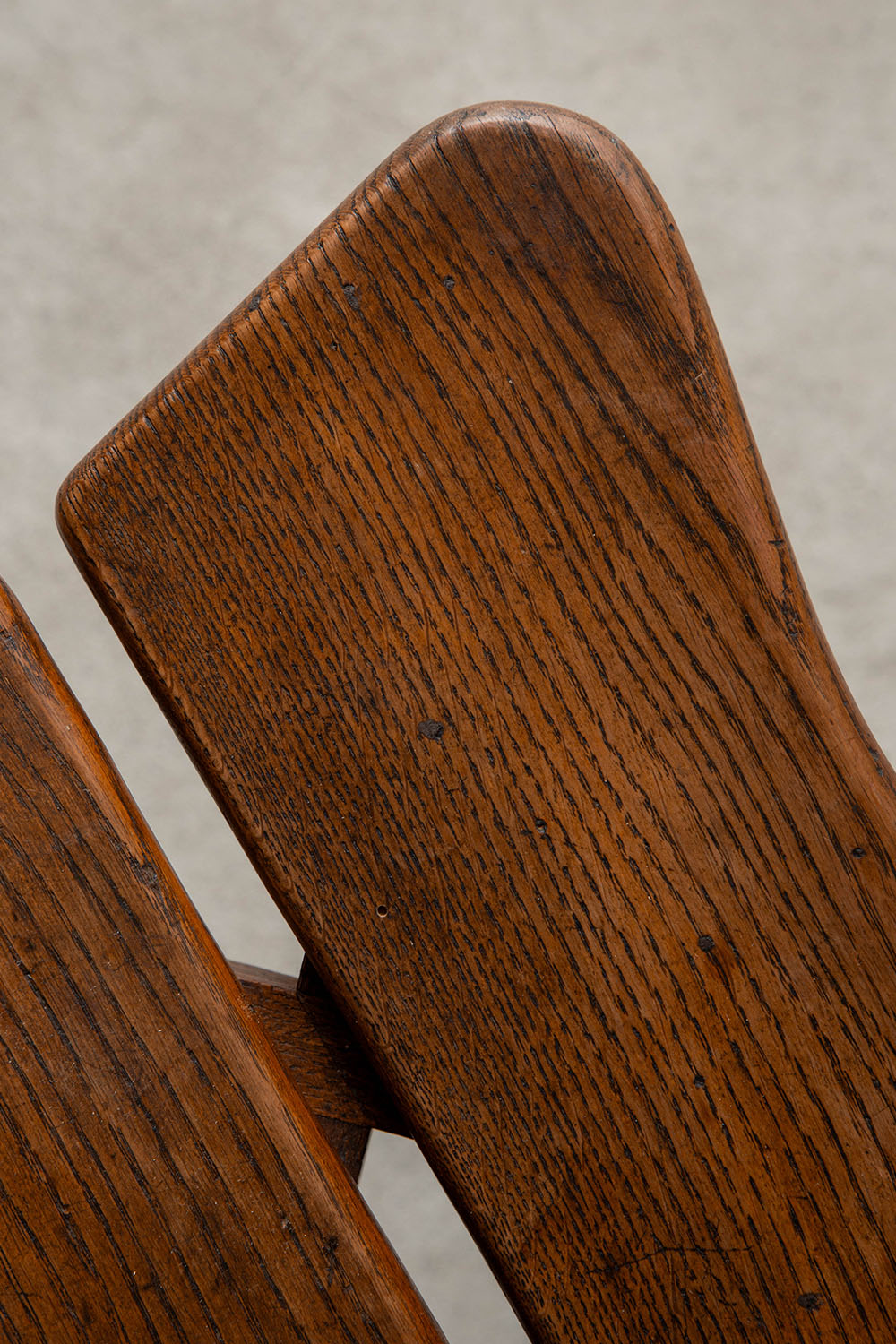 C-992 Trèfle Stool by Marcel Gascoin in Wood