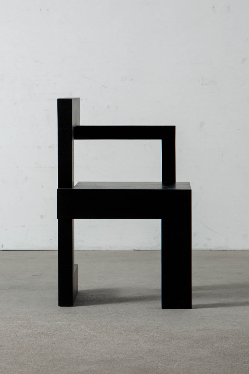 Steltman Chair by Gerrit Thomas Rietveld for Pastoe in Black