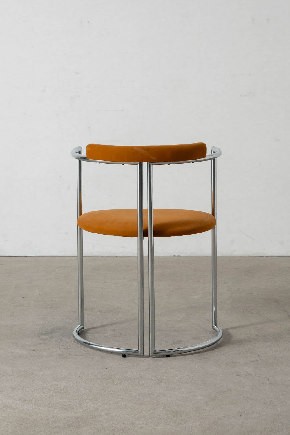 Dining Chair by Arredo Paderno in Chrome and Fabric