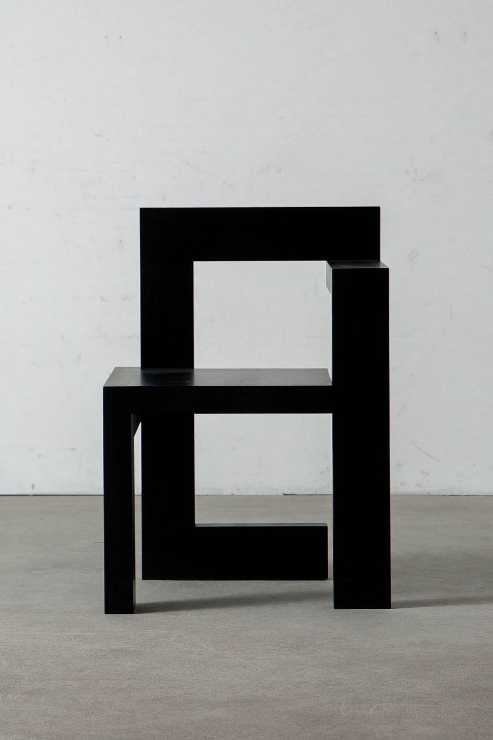 Steltman Chair by Gerrit Thomas Rietveld for Pastoe in Black