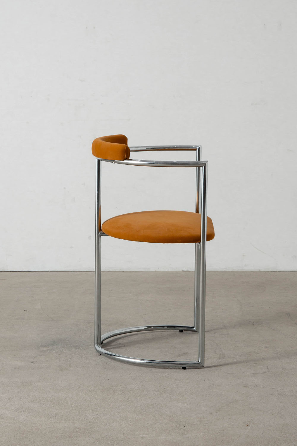 Dining Chair by Arredo Paderno in Chrome and Fabric