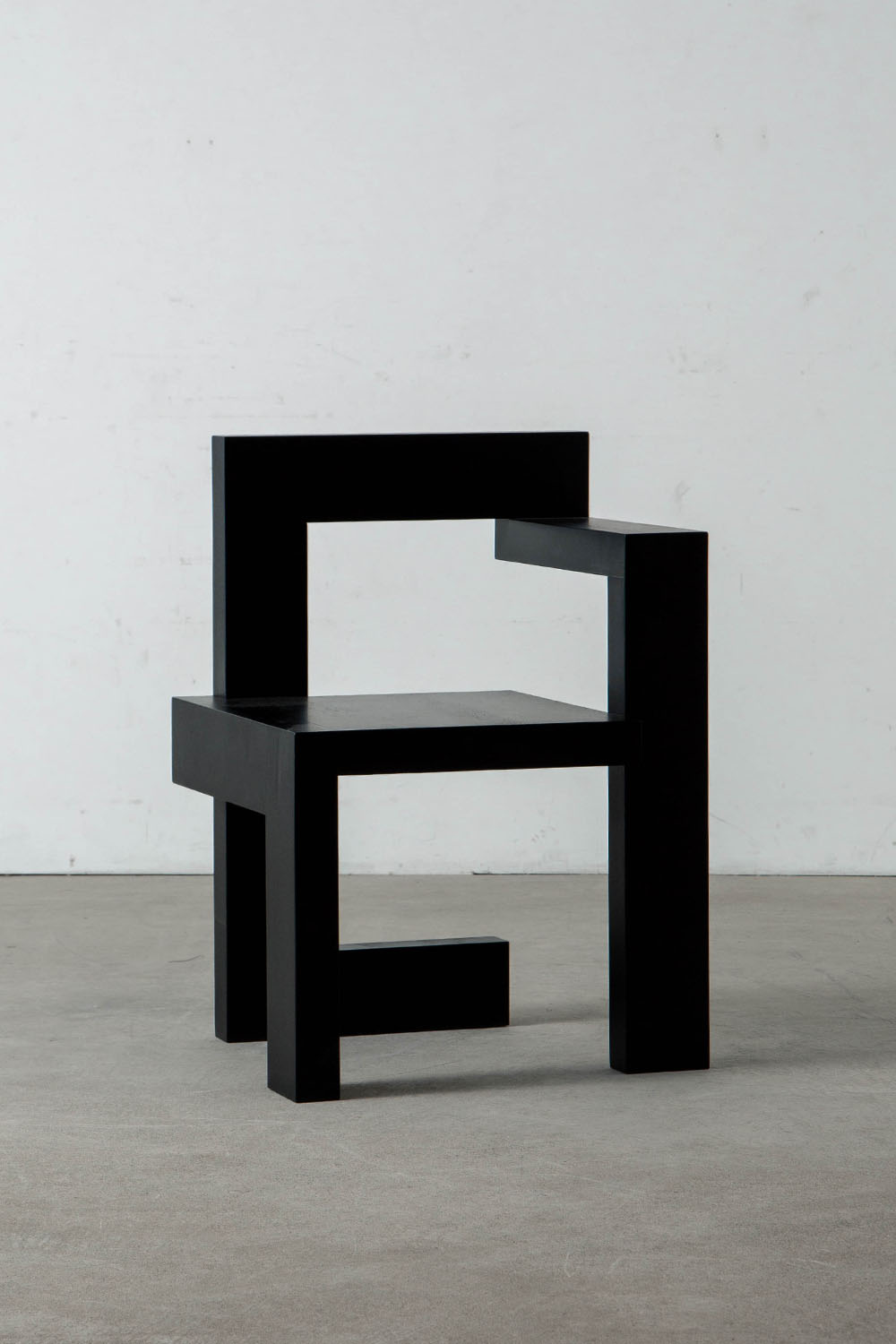 Steltman Chair by Gerrit Thomas Rietveld for Pastoe in Black