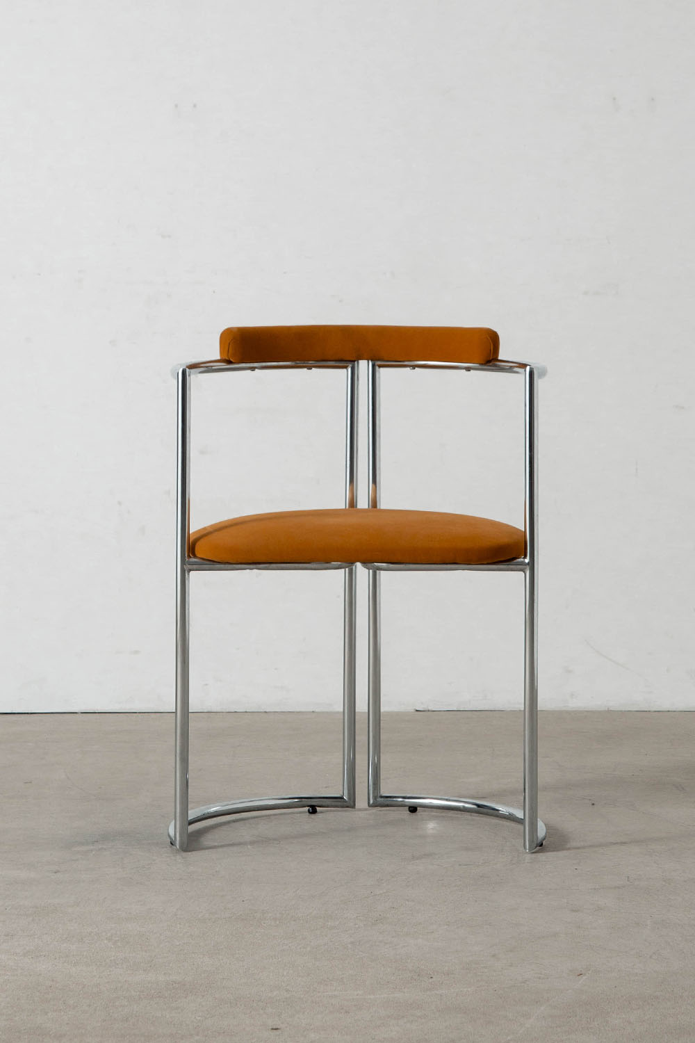 Dining Chair by Arredo Paderno in Chrome and Fabric