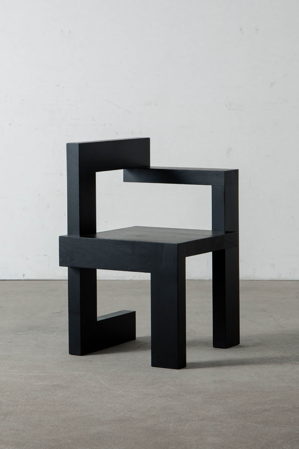 Steltman Chair by Gerrit Thomas Rietveld for Pastoe in Black