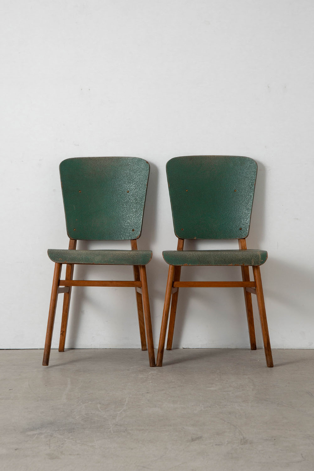 Jean Prouvé Style Dining Chair for Vauconsant in Wood