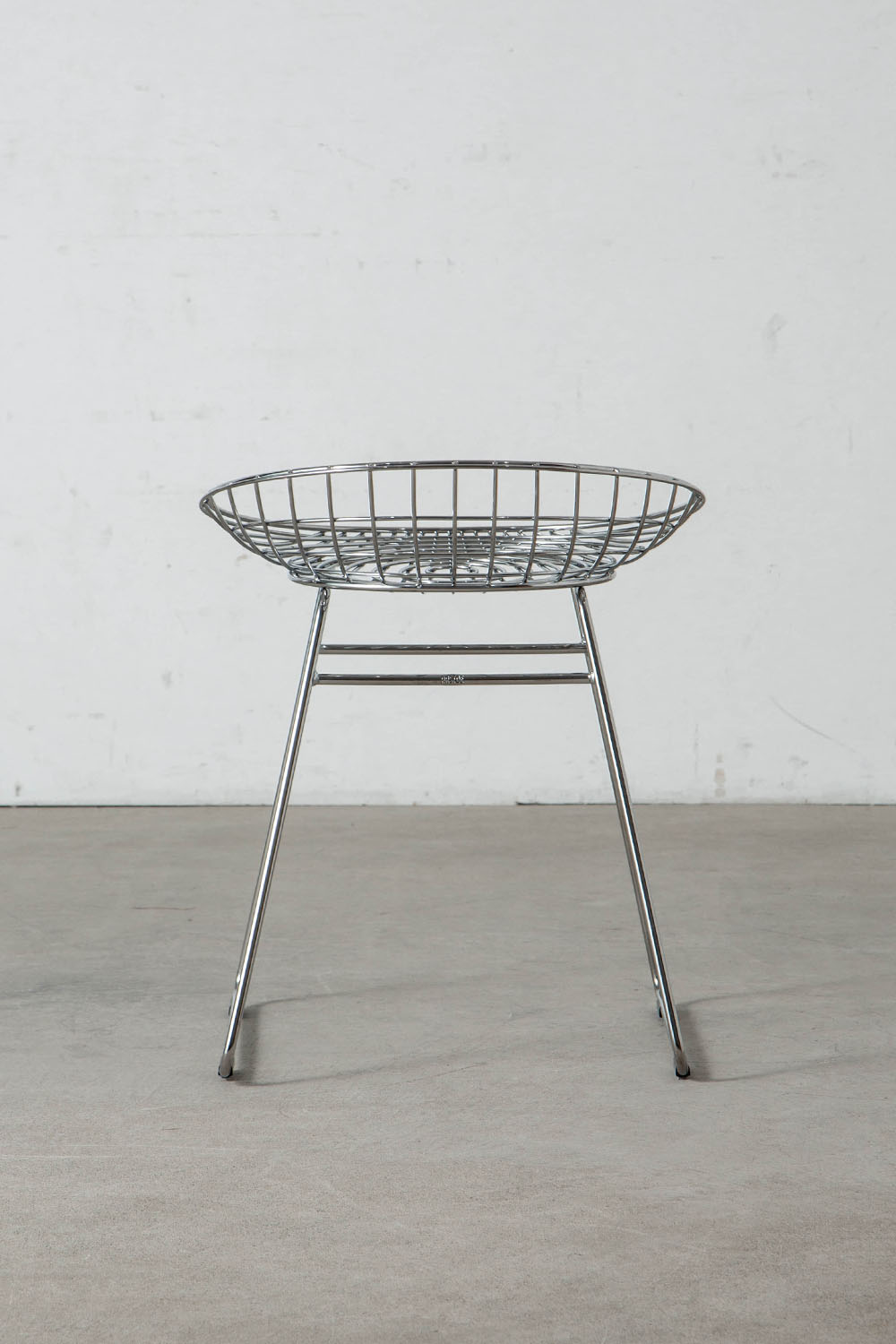 KM05 Wire Stool by Cees Braakman for Pastoe in Steel , Chrome
