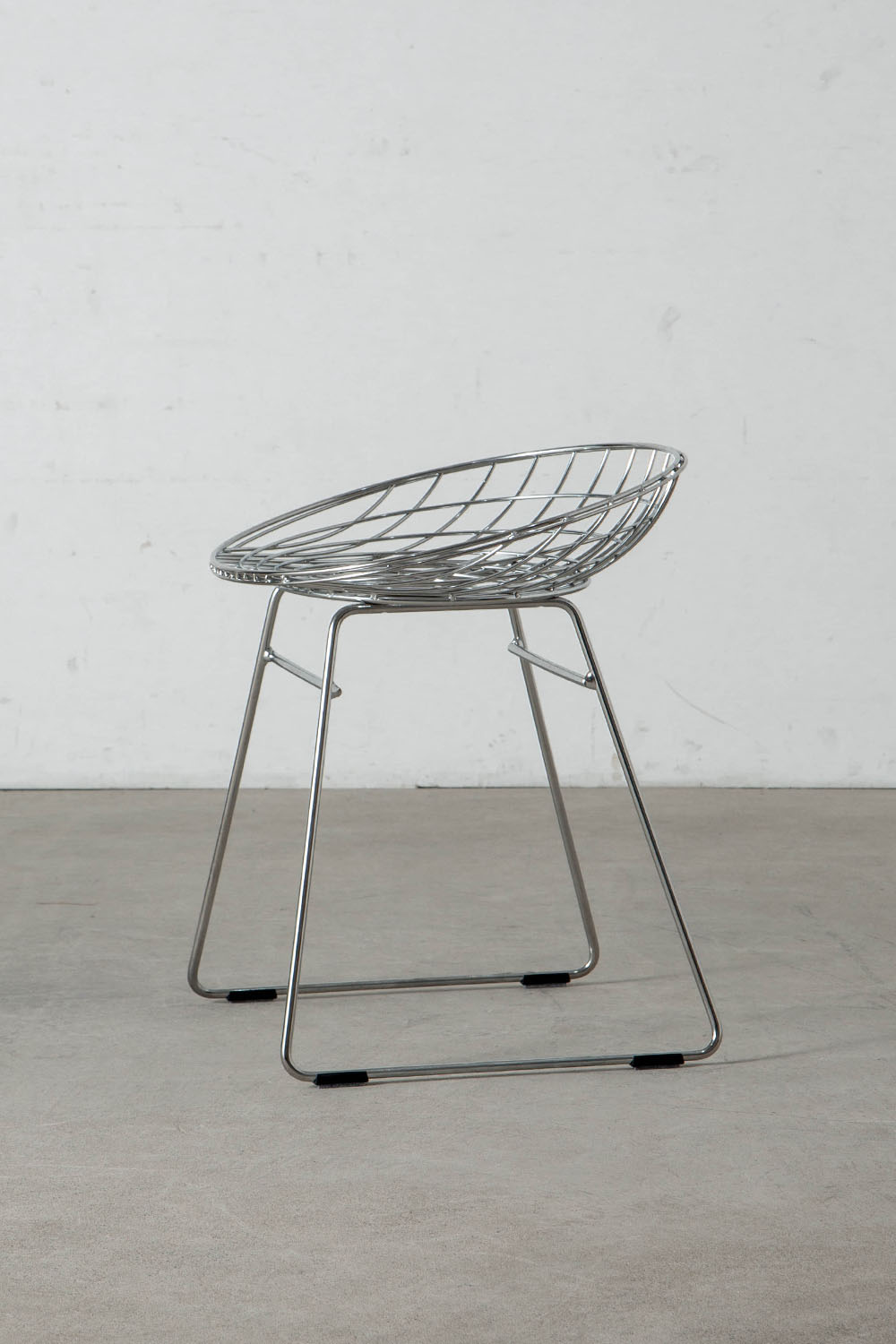 KM05 Wire Stool by Cees Braakman for Pastoe in Steel , Chrome