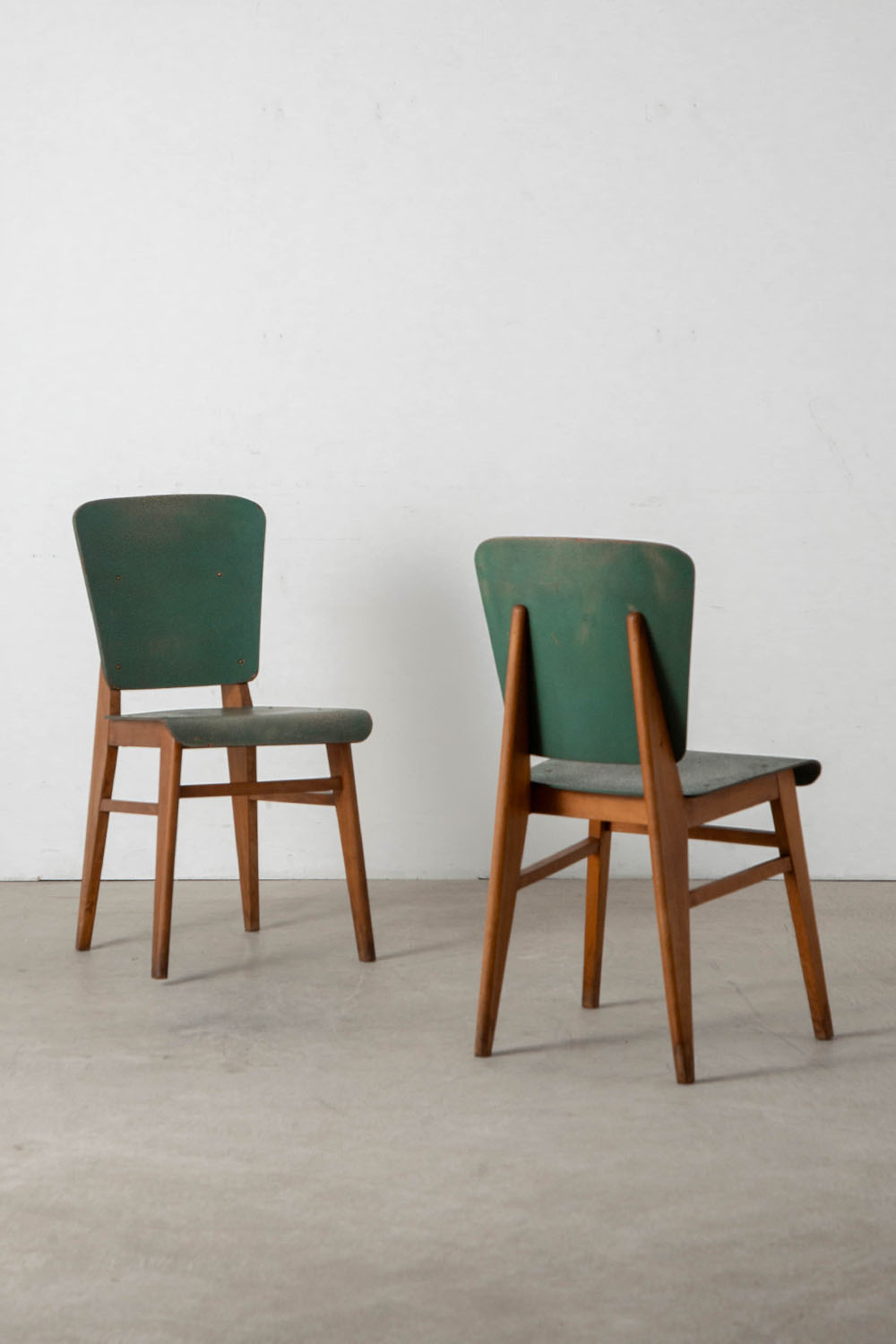 Jean Prouvé Style Dining Chair for Vauconsant in Wood