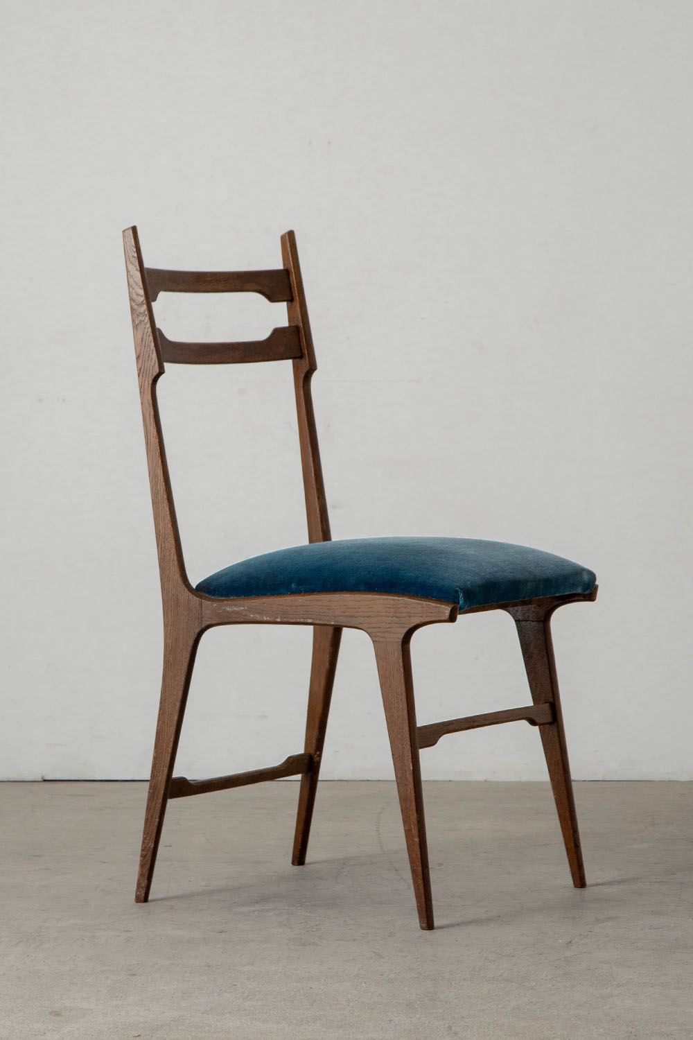 Dining Chair in Wood and Fabric