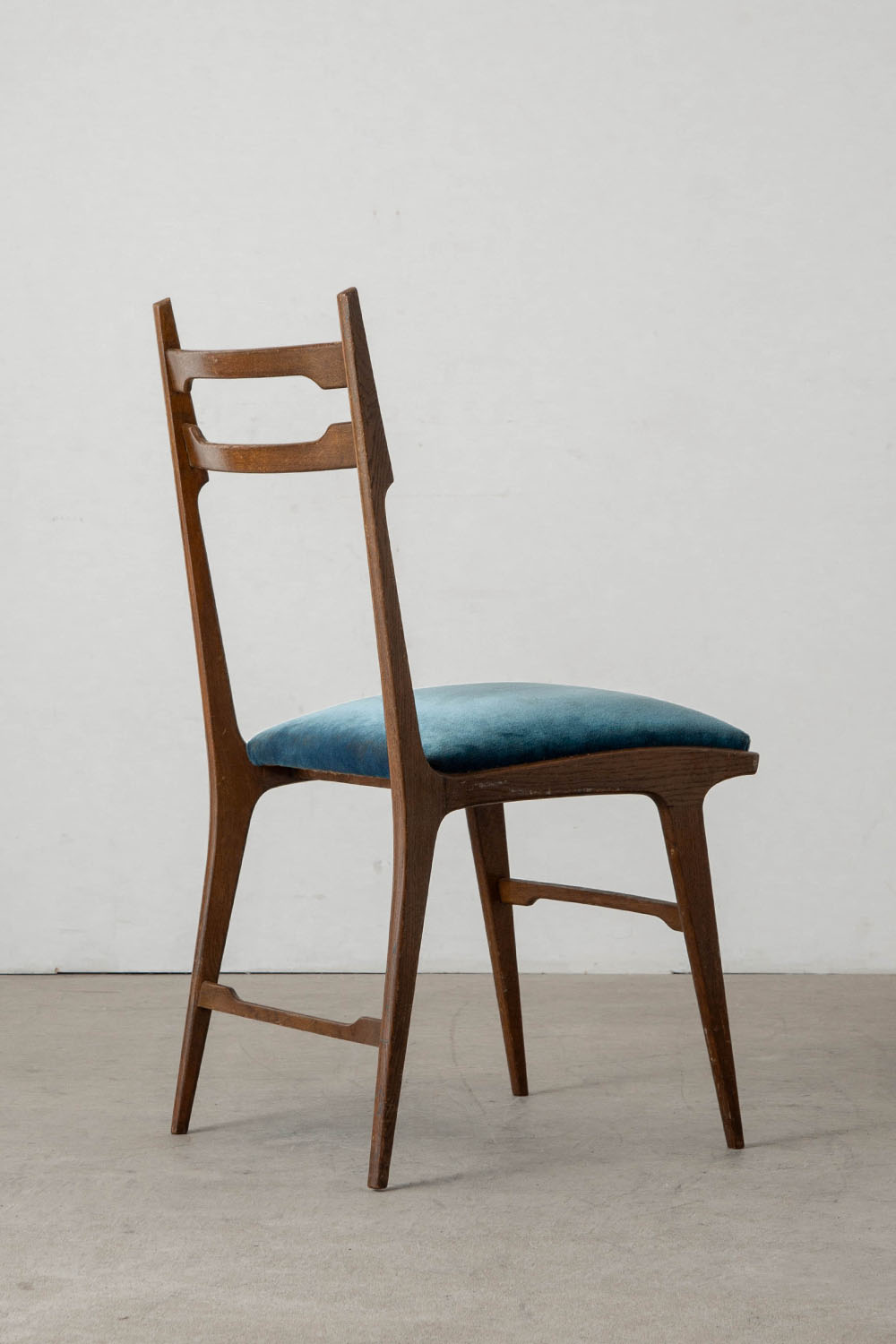 Dining Chair in Wood and Fabric