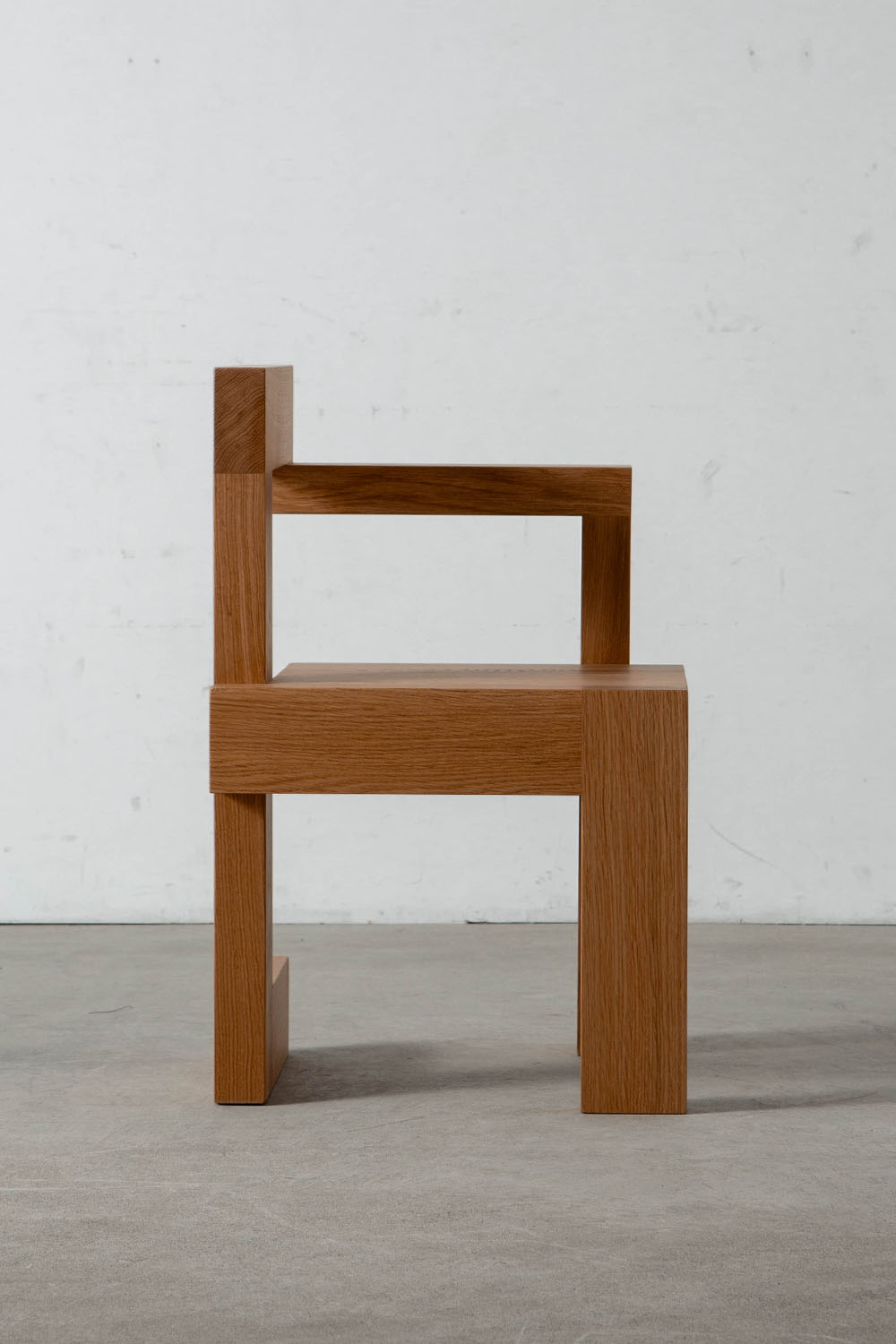 Steltman Chair by Gerrit Thomas Rietveld for Pastoe in Oak