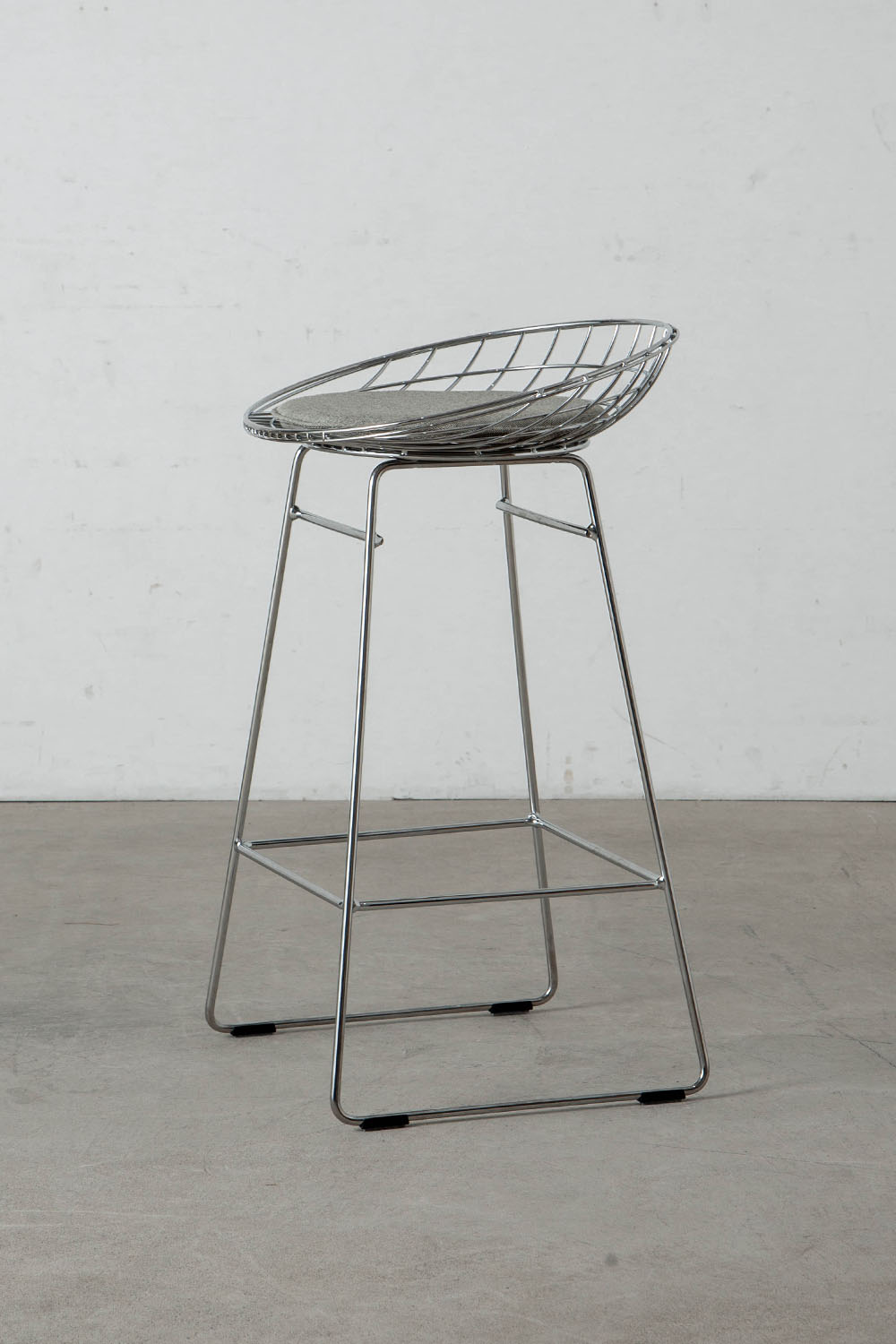 Wire Bar Stool by Cees Braakman for Pastoe in Steel , Chrome