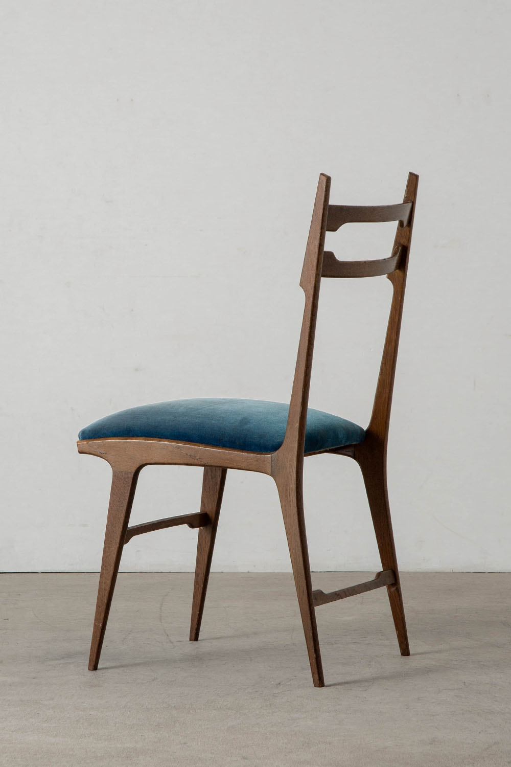 Dining Chair in Wood and Fabric