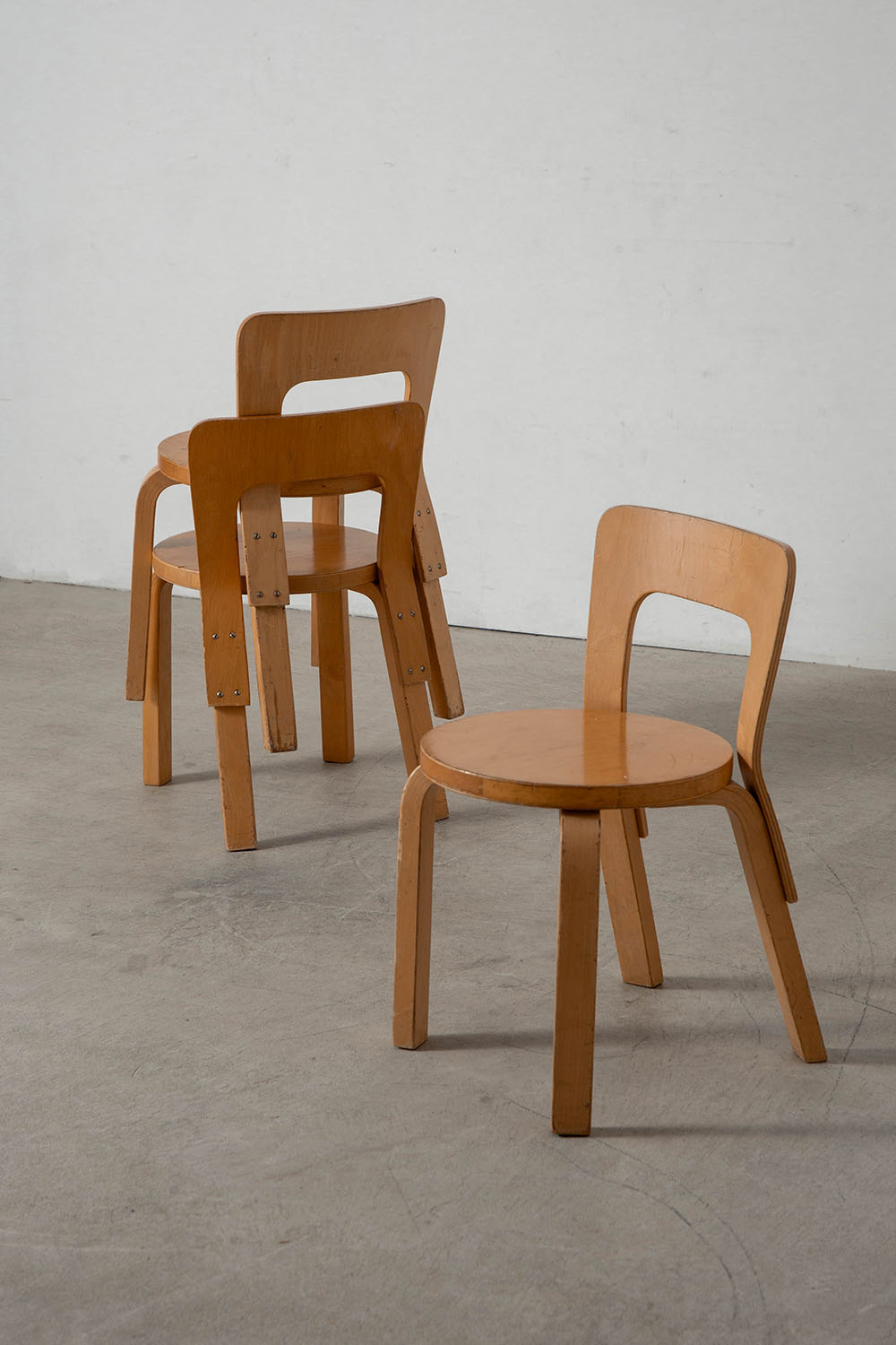 Model 65 Chair by Alvar Aalto for Artek in Birch