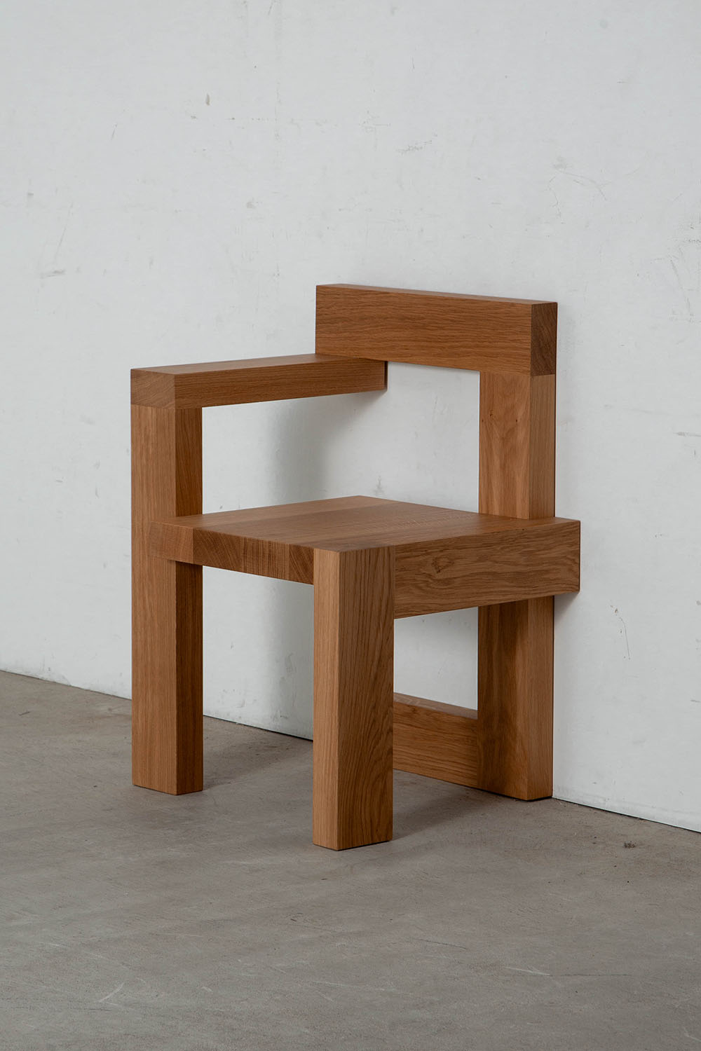 Steltman Chair by Gerrit Thomas Rietveld for Pastoe in Oak