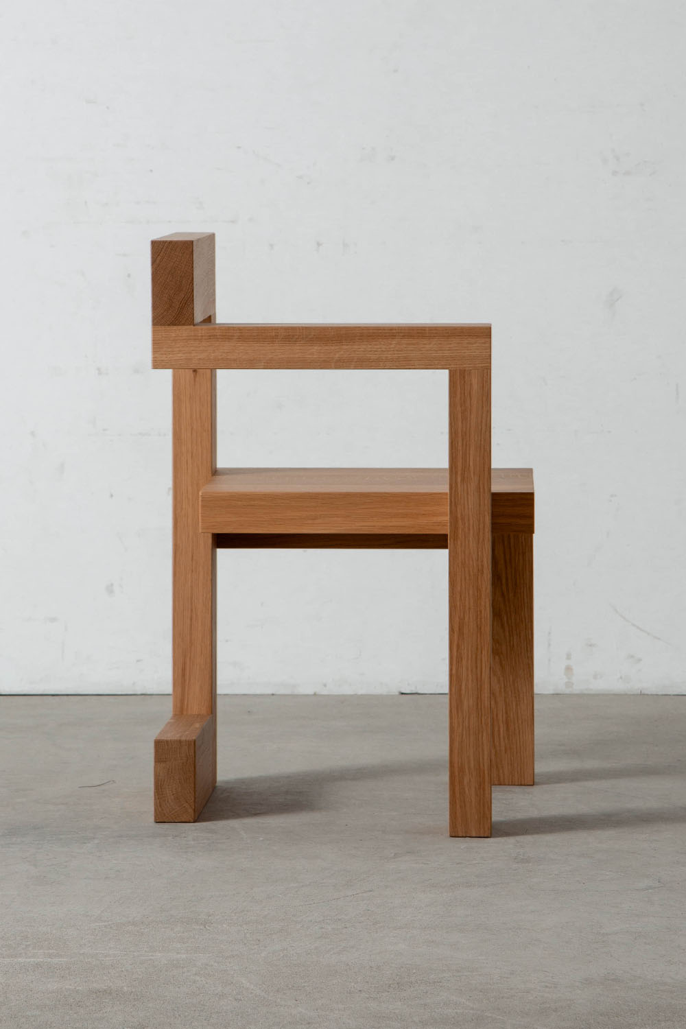 Steltman Chair by Gerrit Thomas Rietveld for Pastoe in Oak